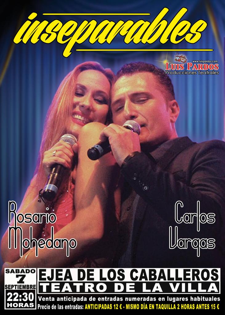 Lee más sobre el artículo Venta anticipada de  entradas del concierto “Inseparables”  de Rosario Mohedano y Carlos Vargas