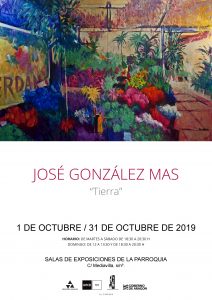 Lee más sobre el artículo Inauguración de la exposición «Tierra» del artista José González Más, dentro del programa conmemorativo del 10º aniversario del Aula  UNED en Ejea
