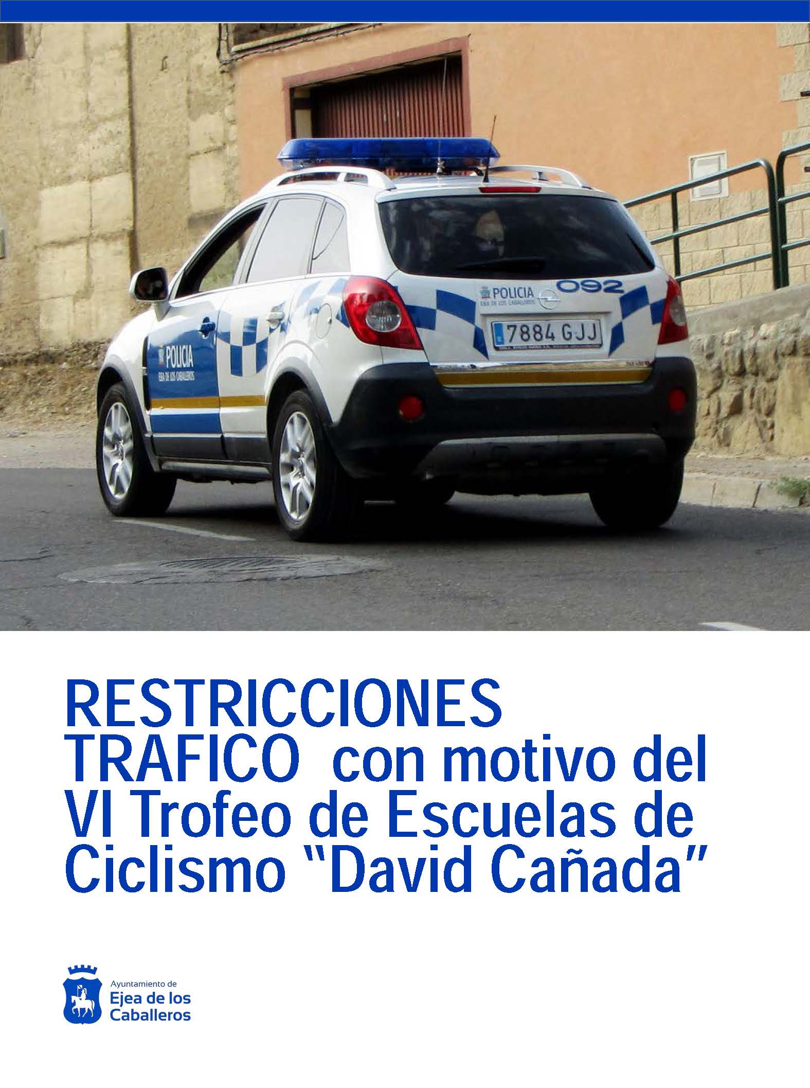 En este momento estás viendo Restricciones tráfico con motivo del IV Trofeo Escuelas de Ciclismo «David Cañada»