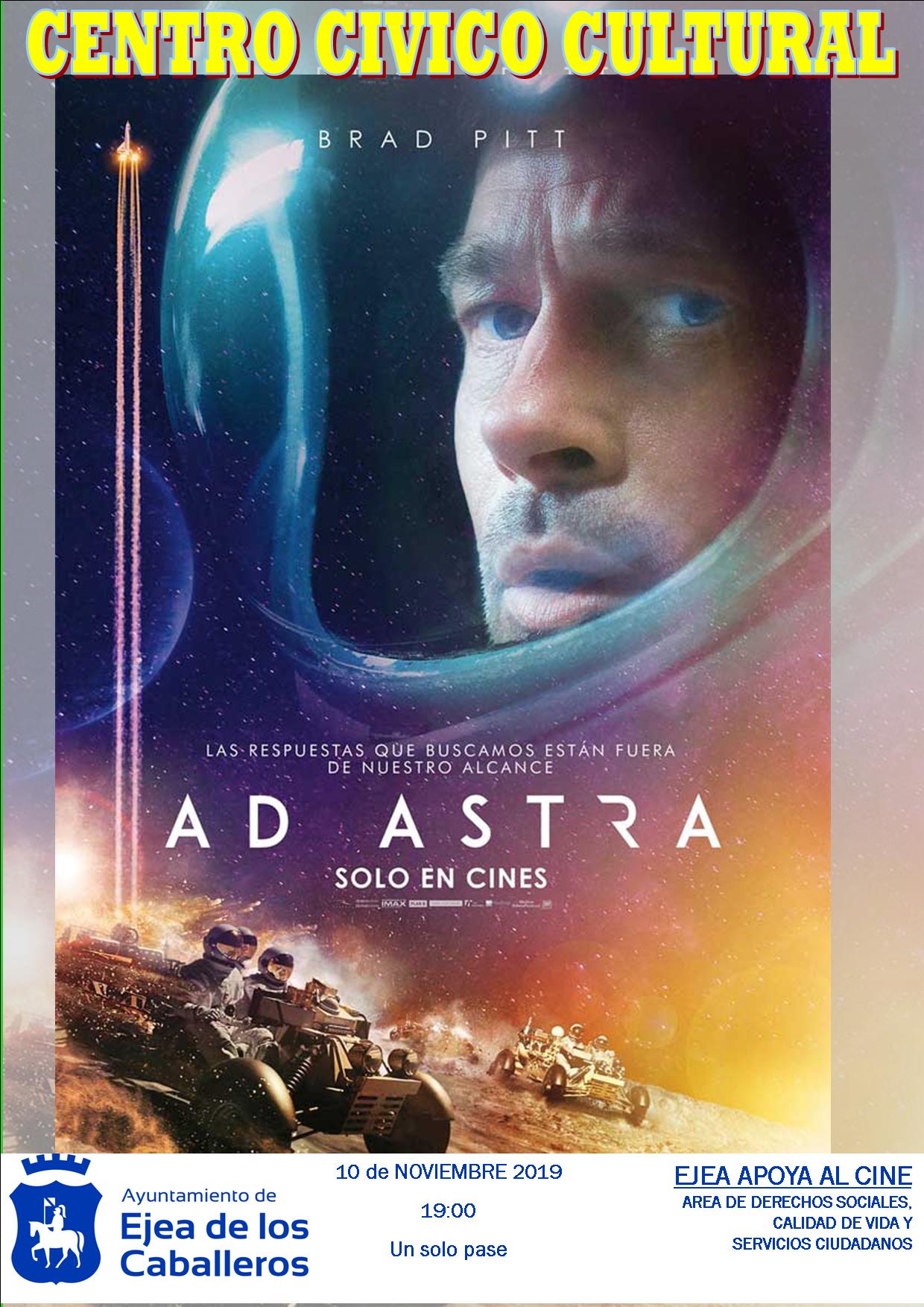 En este momento estás viendo Ejea apoya al Cine: una película infantil educativa “El Rey Burro» y una aventura espacial «Ad Astra”