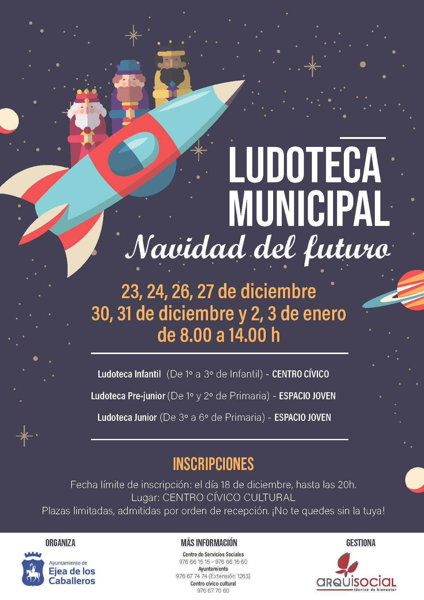 En este momento estás viendo La Ludoteca Municipal de Ejea abrirá sus puertas estas Navidades durante los días no lectivos