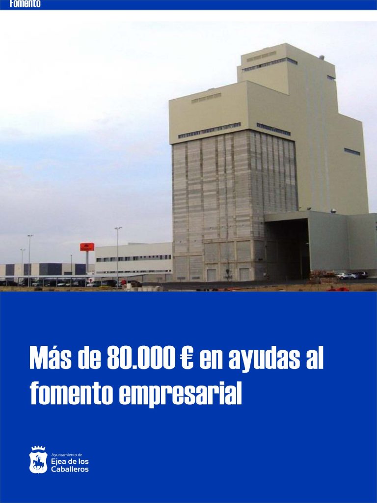 Lee más sobre el artículo En 2019, el Ayuntamiento de Ejea concedió 80.000 euros en ayudas al fomento de la actividad económica y el empleo