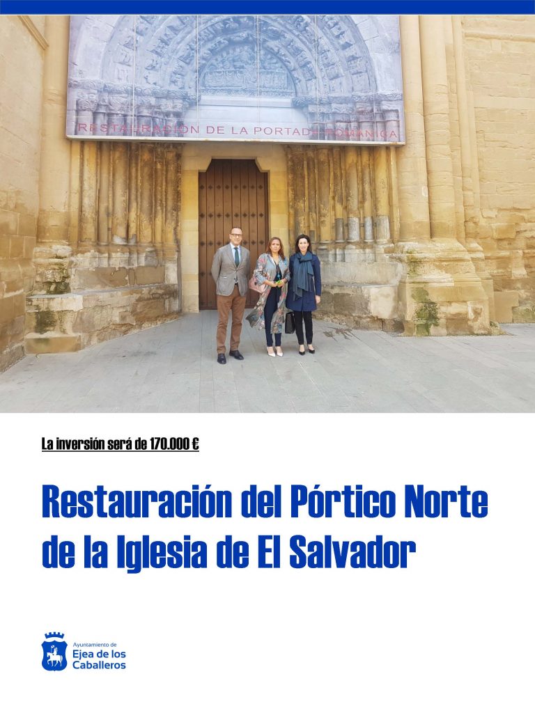 Lee más sobre el artículo Restauración del Pórtico Norte de la Iglesia de El Salvador en Ejea de los Caballeros