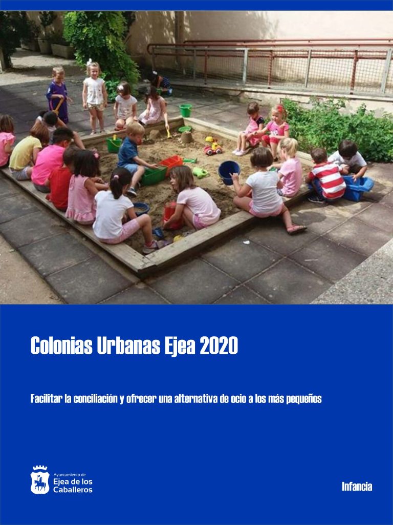 Lee más sobre el artículo Colonias Urbanas Ejea 2020 para facilitar la conciliación y ofrecer una alternativa de ocio a los más pequeños