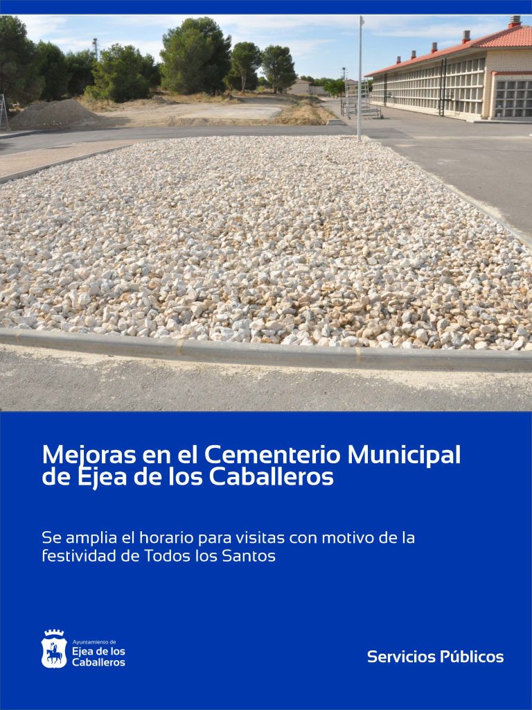 Lee más sobre el artículo Finalizadas varias obras de mejora en el cementerio municipal de Ejea de los Caballeros