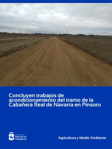 Lee más sobre el artículo Concluyen las obras de acondicionamiento del tramo de vía pecuaria de la Cabañera Real de Navarra en Pinsoro