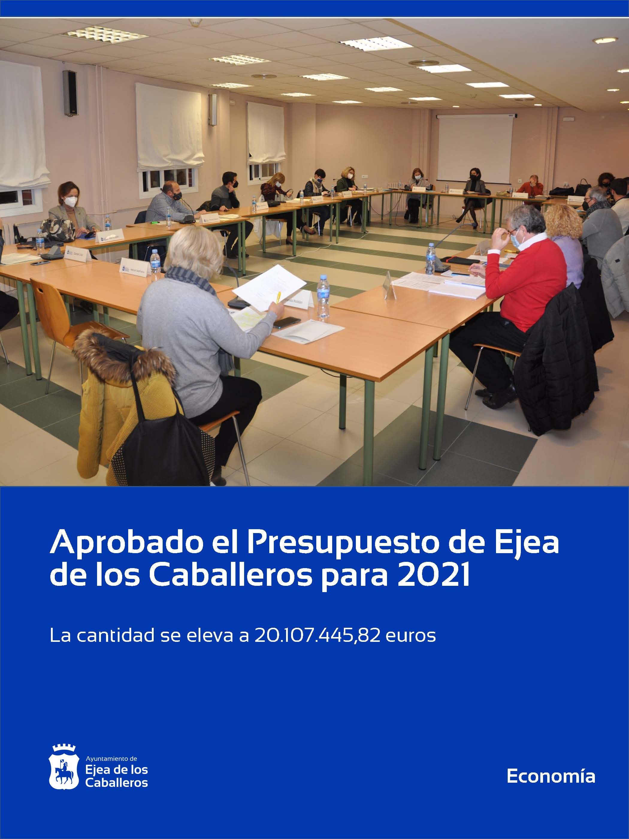 En este momento estás viendo El Ayuntamiento de Ejea aprueba un presupuesto de 20.107.445,82 € para el año 2021