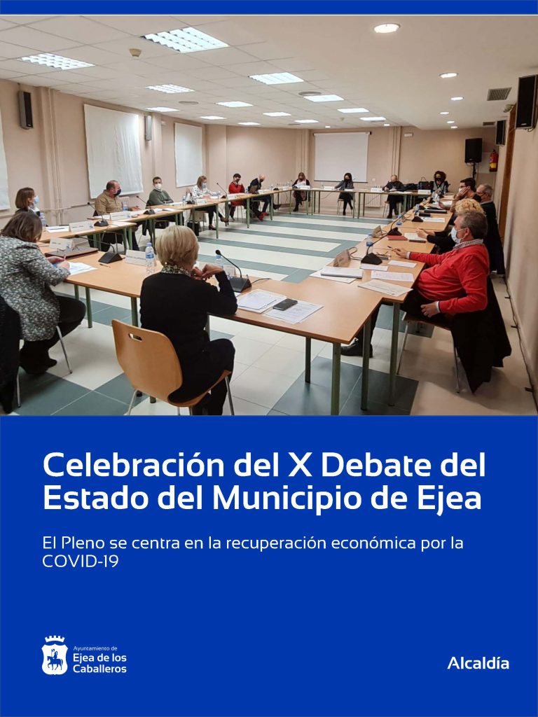 Lee más sobre el artículo Ejea de los Caballeros celebra su décimo Debate del Estado del Municipio centrado en la reactivación económica por la COVID-19