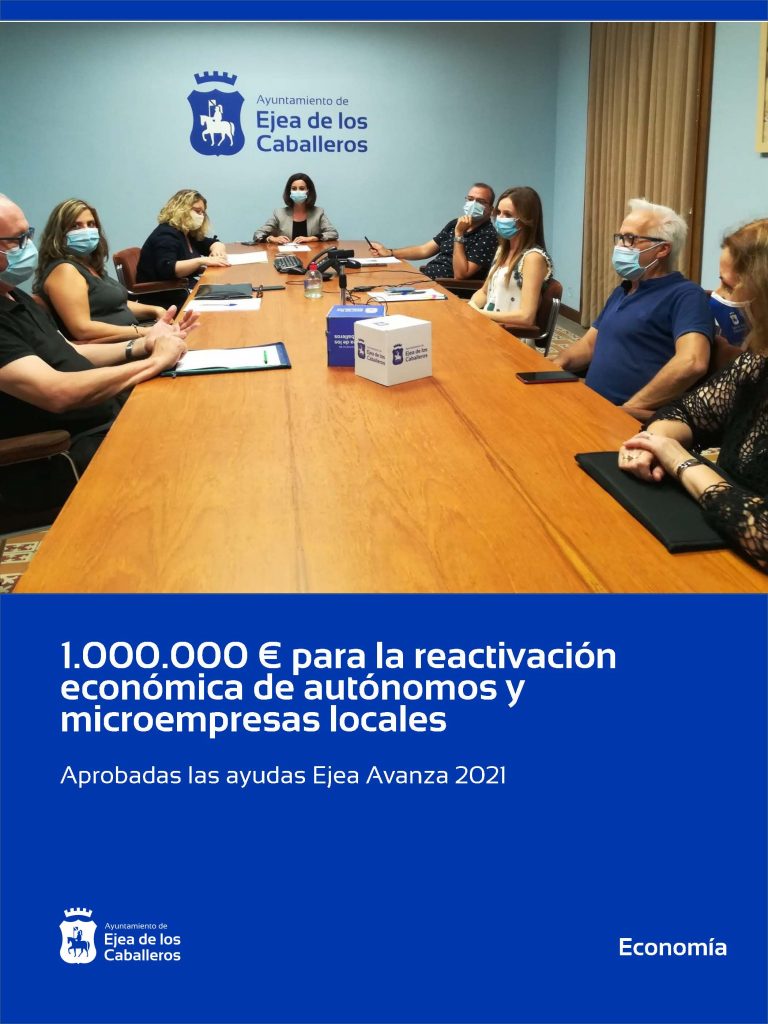 Lee más sobre el artículo El Ayuntamiento de Ejea de los Caballeros destina 1.000.000 euros para consolidar y reactivar la actividad económica de autónomos y microempresas locales
