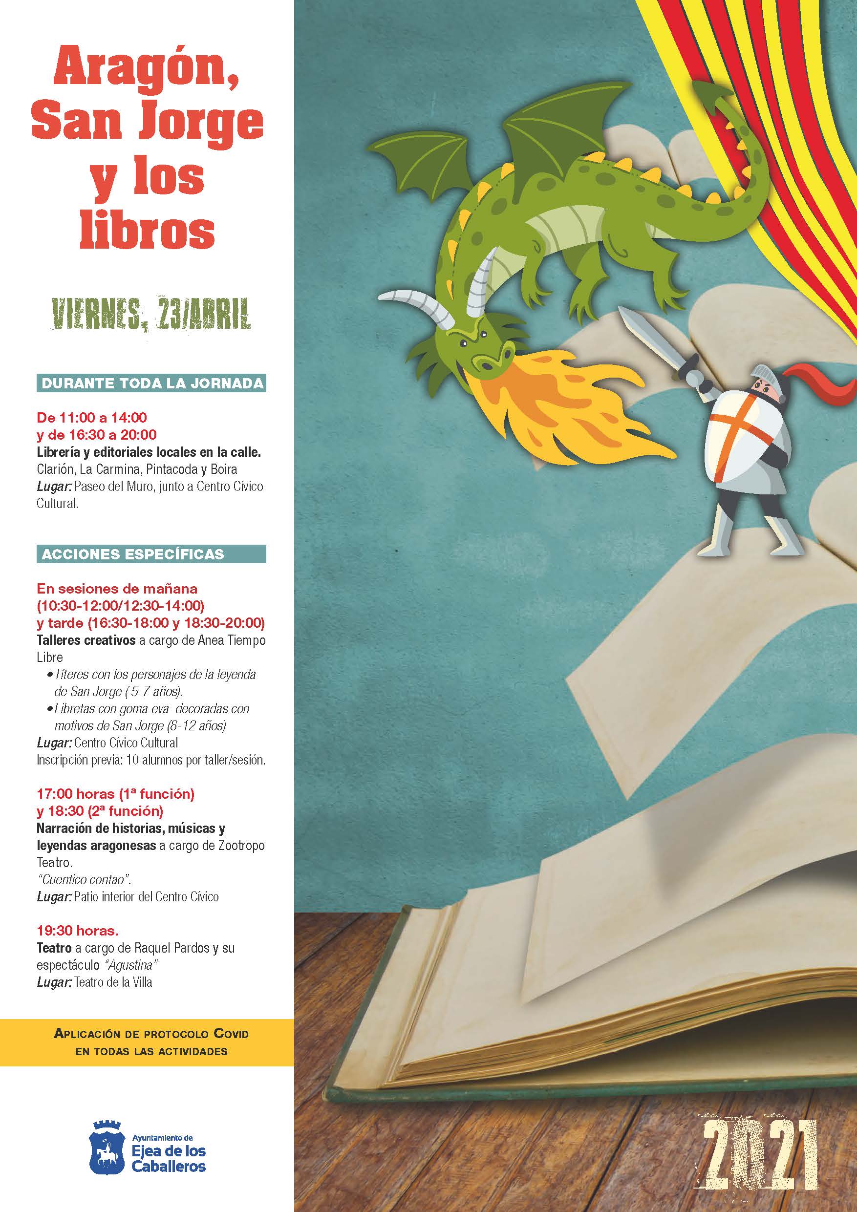 En este momento estás viendo Aragón, San Jorge y los Libros: Una jornada cultural para celebrar al Patrón de Aragón y el Día del Libro