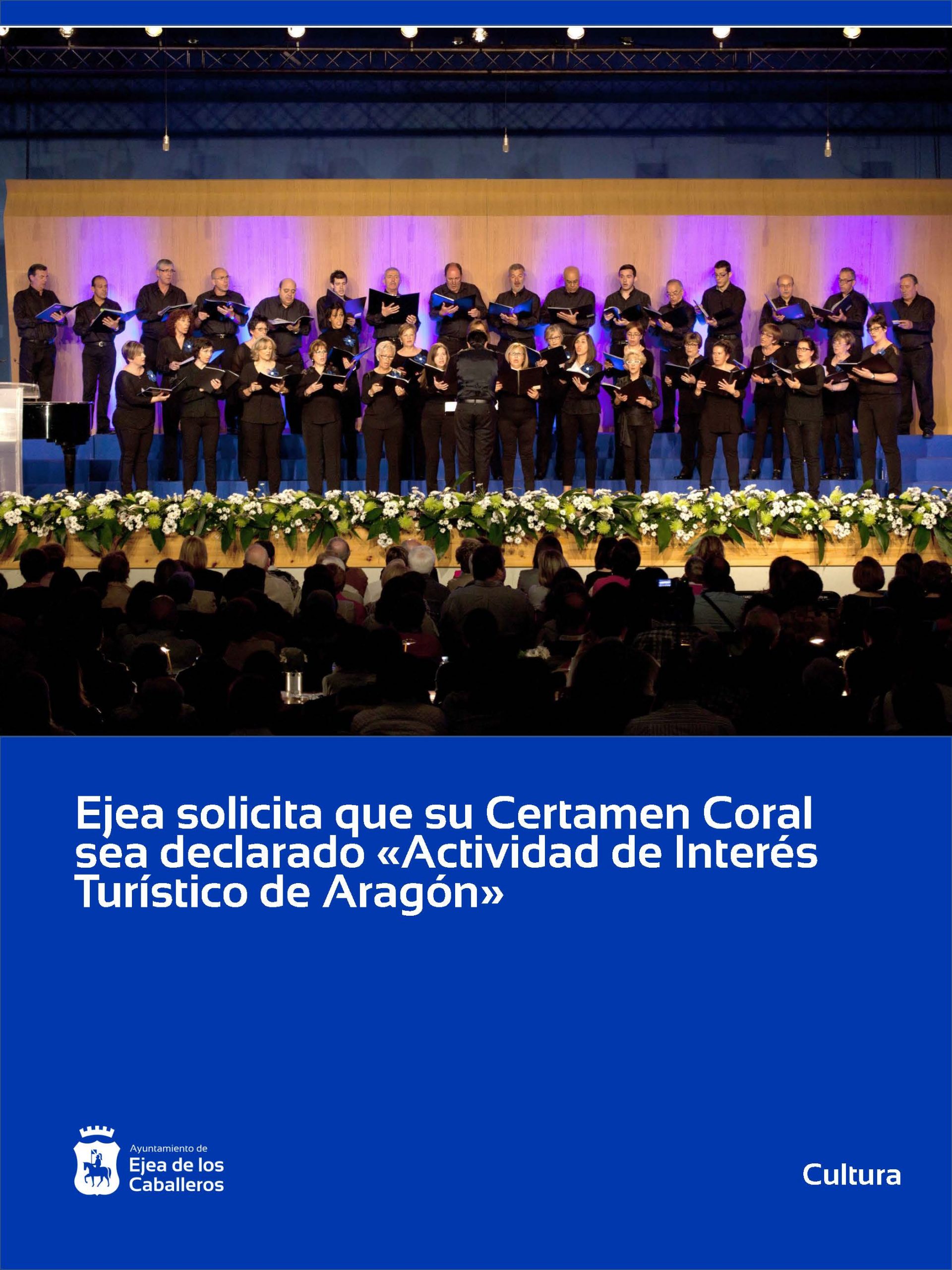 En este momento estás viendo Ejea de los Caballeros solicita la declaración de su Certamen Coral como «Actividad de Interés Turístico de Aragón»