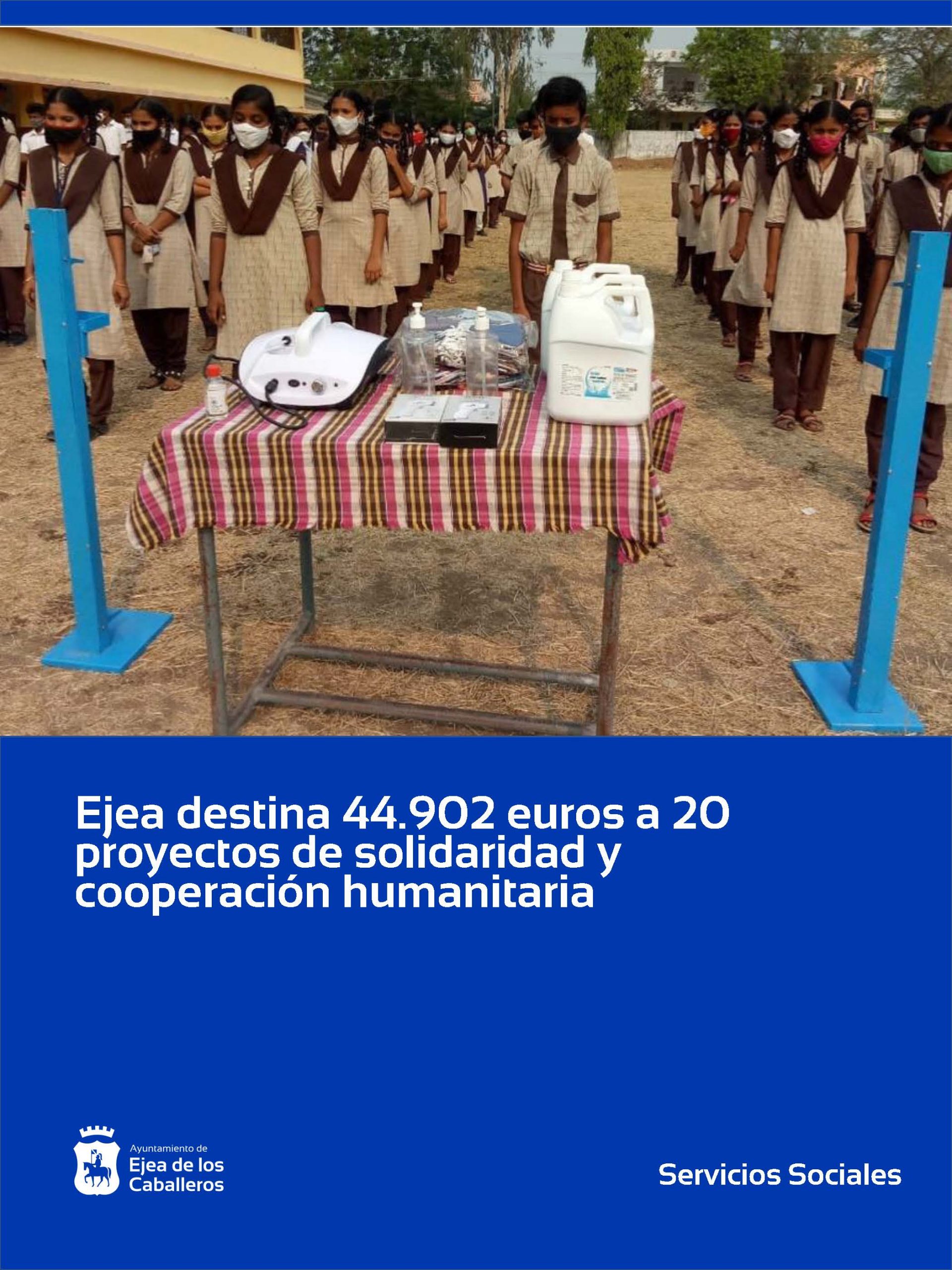 En este momento estás viendo El Ayuntamiento de Ejea de los Caballeros destina 44.902 euros a 20 proyectos de solidaridad, cooperación y ayuda humanitaria