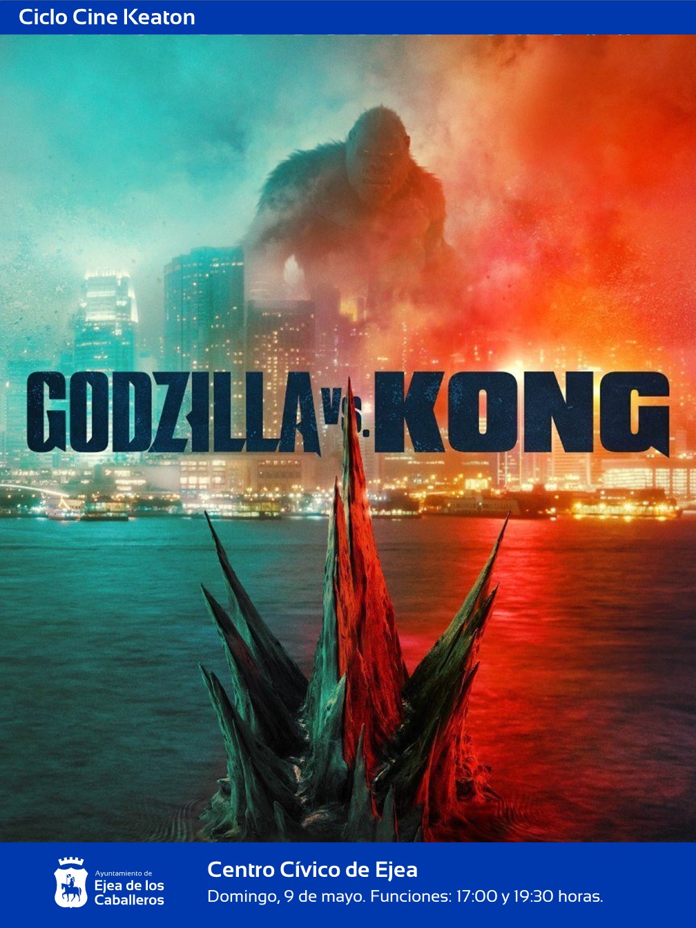 En este momento estás viendo Ejea apoya el cine: Acción, espectáculo y ciencia-ficción en la película “Godzilla vs Kong”