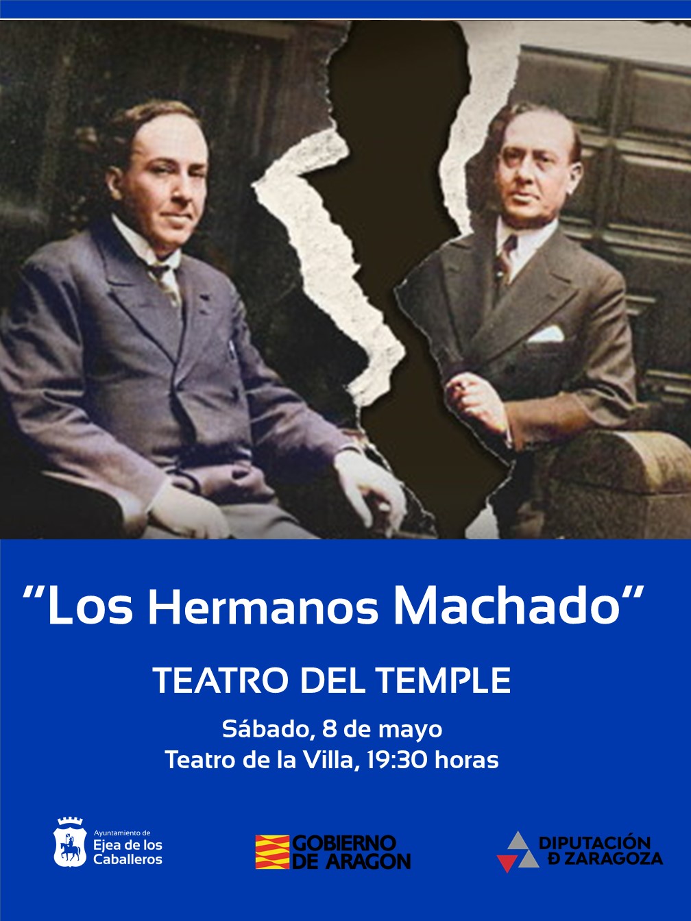 En este momento estás viendo Teatro del Temple representará la obra “Los Hermanos Machado”, una metáfora de las dos Españas a través del diálogo de dos poetas a quienes separó la guerra