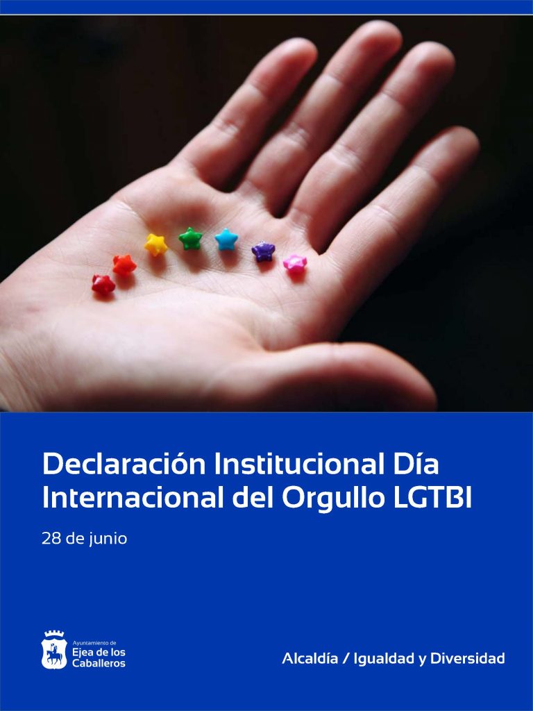 Lee más sobre el artículo Ejea aprueba una Declaración Institucional con motivo del Día Internacional del Orgullo LGTBI