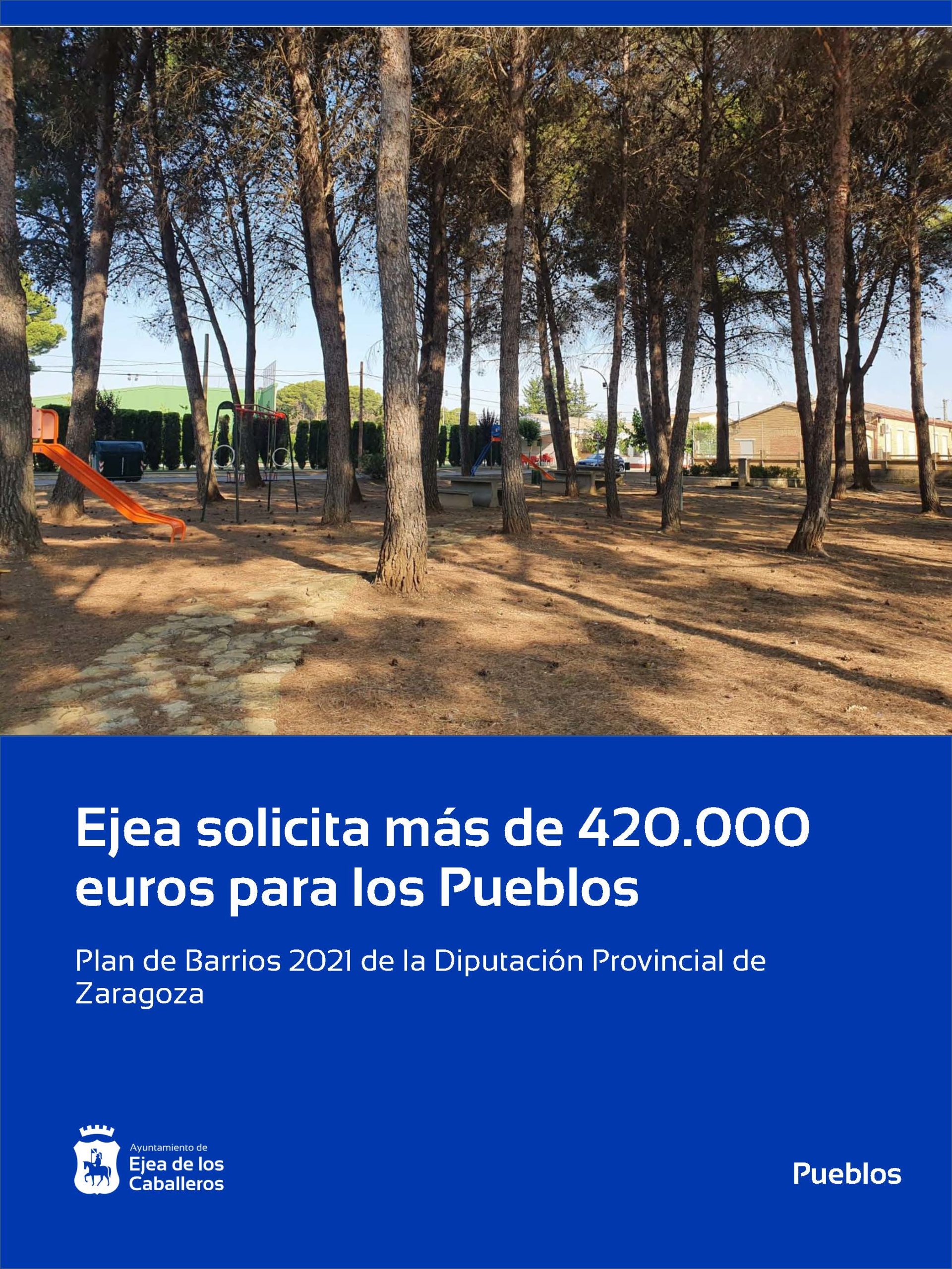 En este momento estás viendo Ejea solicita más de 420.000 euros de inversión para sus Pueblos en DPZ