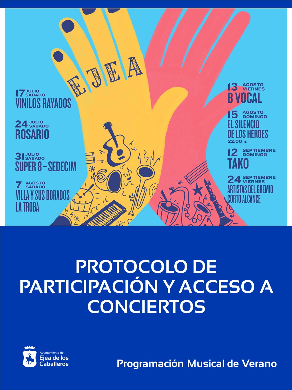 En este momento estás viendo ¡SIGAMOS APLAUDIENDO!: Protocolo de participación y acceso a los conciertos de la Plaza de Toros.