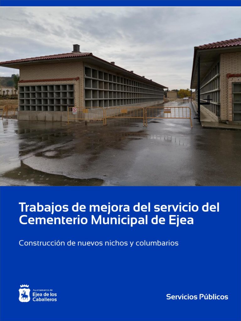 Lee más sobre el artículo El Ayuntamiento de Ejea continúa mejorando el servicio de Cementerio Municipal