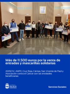 Lee más sobre el artículo Las entidades sociales de Ejea de los Caballeros reciben 11.530 euros del Ayuntamiento por la venta de mascarillas y entradas solidarias