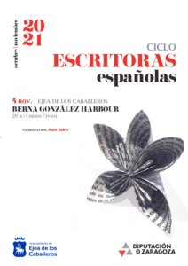 Lee más sobre el artículo El ciclo “Escritoras españolas” de la Diputación de Zaragoza recala en Ejea con Berna González Harbour