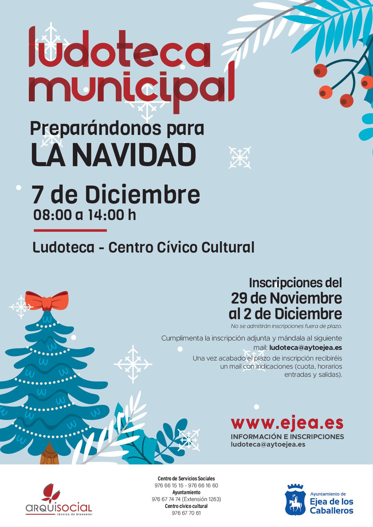 En este momento estás viendo La ludoteca municipal abre sus puertas el próximo martes 7 de diciembre, día no lectivo