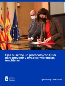 Lee más sobre el artículo Ejea suscribe un protocolo con el Gobierno de Aragón para prevenir y erradicar la violencia machista