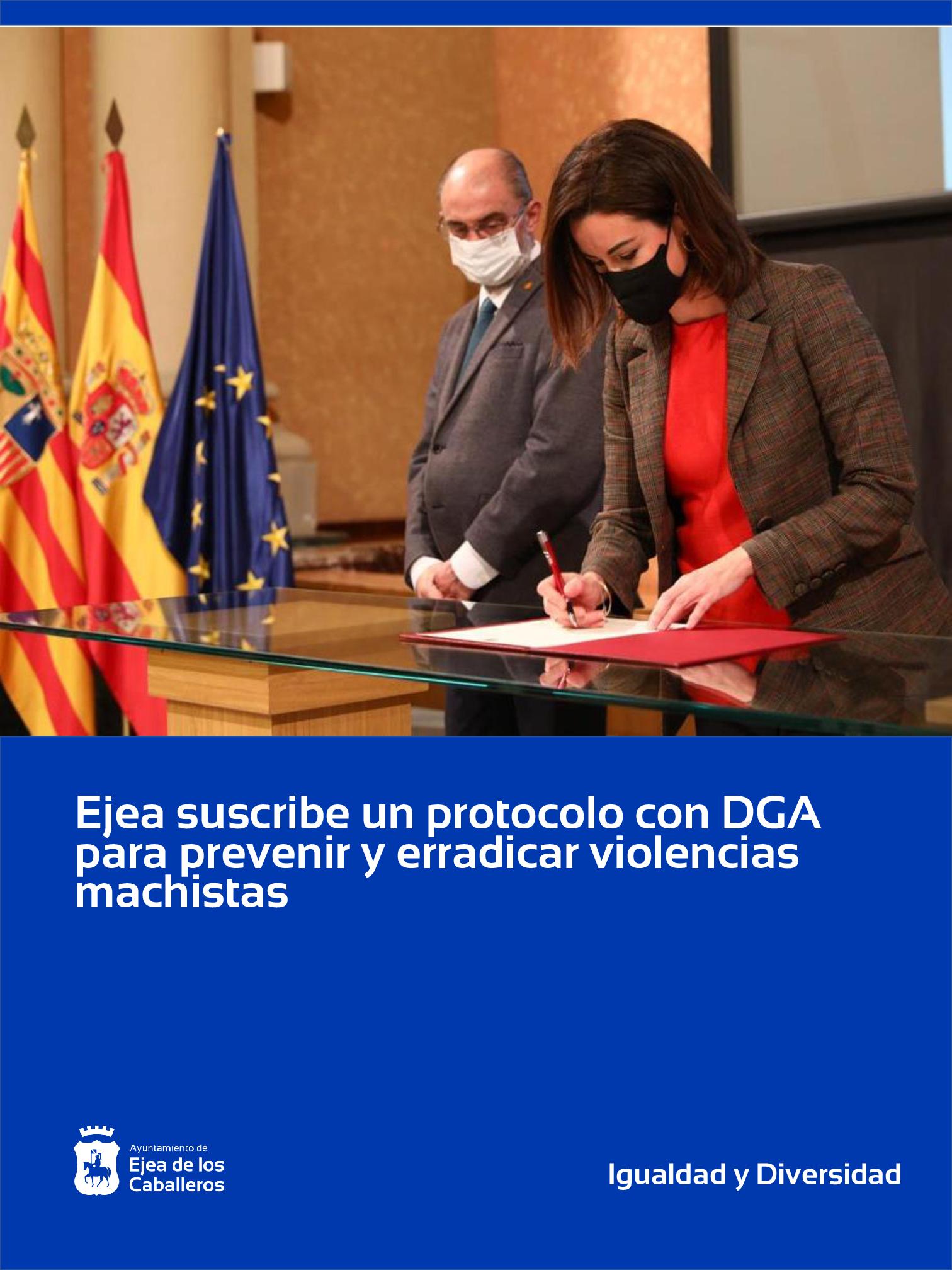 En este momento estás viendo Ejea suscribe un protocolo con el Gobierno de Aragón para prevenir y erradicar la violencia machista