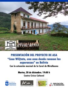 Lee más sobre el artículo Presentación del proyecto “Casa Wiljtata, una casa donde renacen las esperanzas” de la Asociación ASA