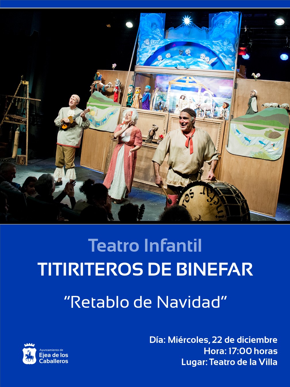 En este momento estás viendo Titiriteros de Binéfar representarán “Retablo de Navidad”, una obra que desde 1995 sigue manteniendo la emoción y la fuerza de los grandes espectáculos