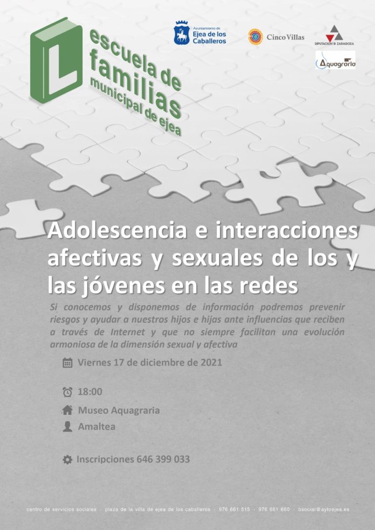 Lee más sobre el artículo El programa Escuela de Familias finaliza con la charla “Adolescencia e interacciones afectivas y sexuales de los jóvenes en las redes”