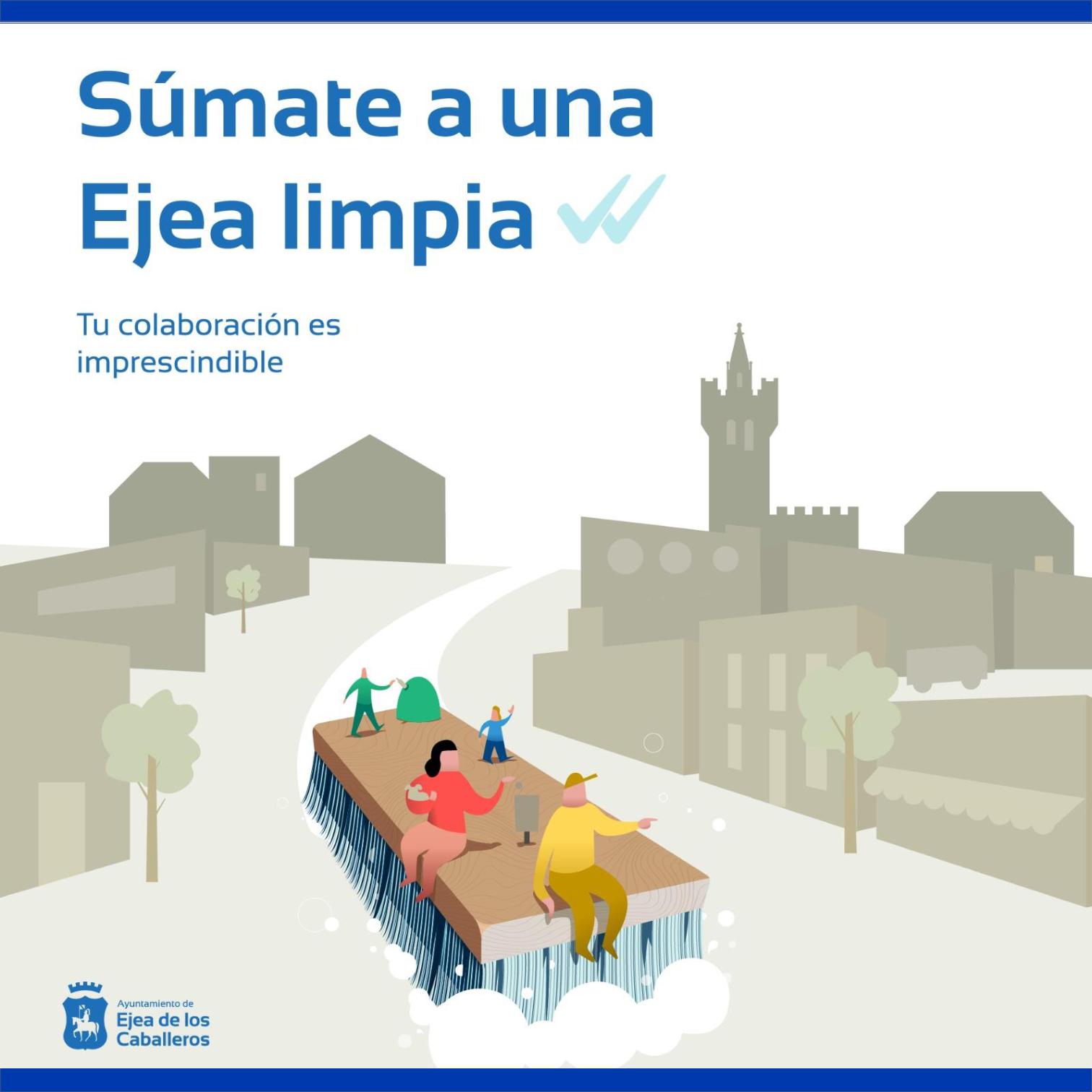 En este momento estás viendo El Ayuntamiento de Ejea presenta su nueva campaña de concienciación para mejorar la limpieza viaria