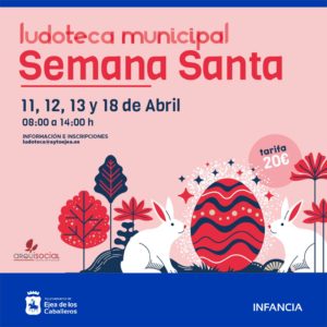 Lee más sobre el artículo La ludoteca municipal abrirá sus puertas en Semana Santa durante los días no lectivos