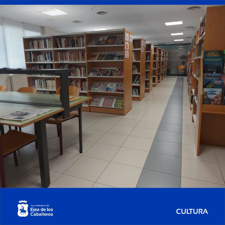 Lee más sobre el artículo La biblioteca municipal de Ejea amplía su horario de apertura y presenta sus novedades literarias