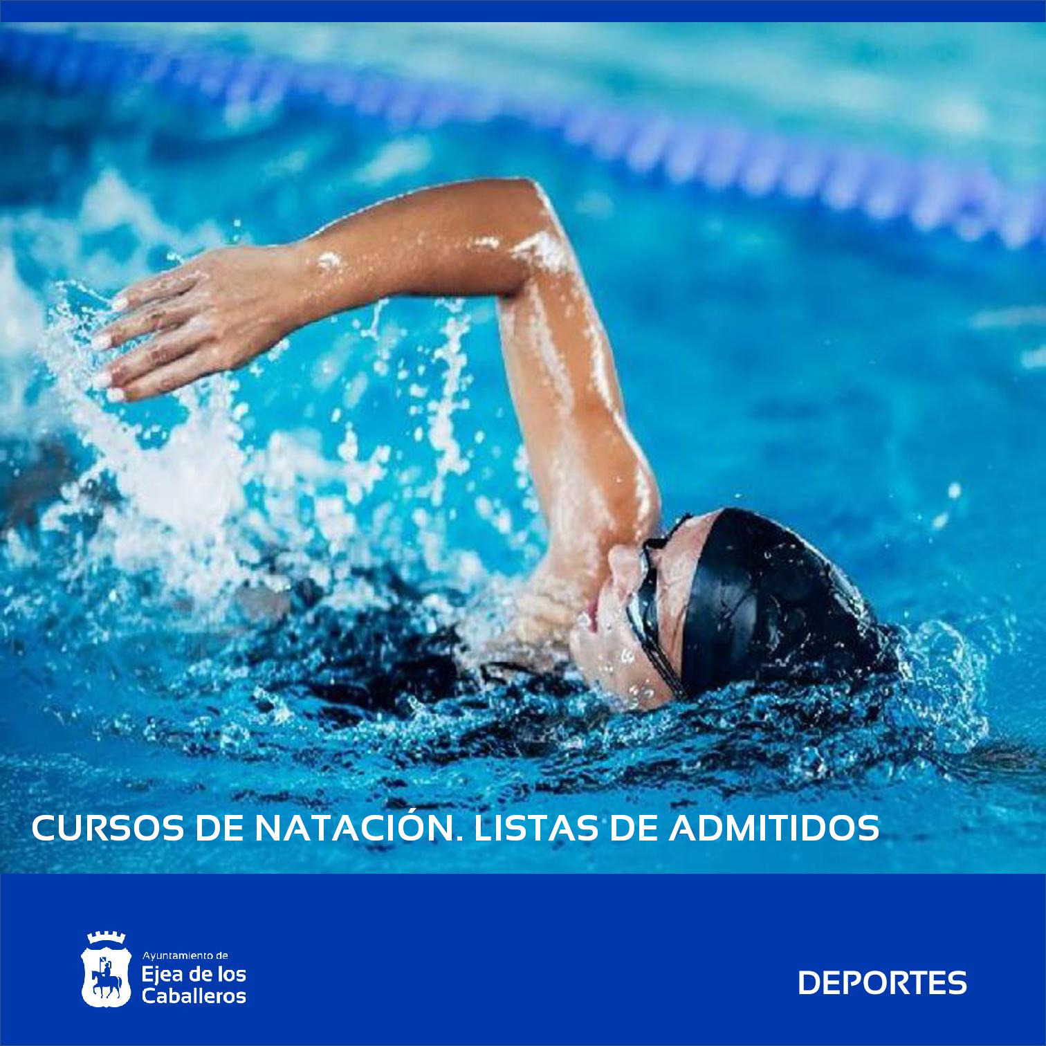 En este momento estás viendo Listas de admitidos para los cursos de natación 2022-2023 en la piscina climatizada de Ejea