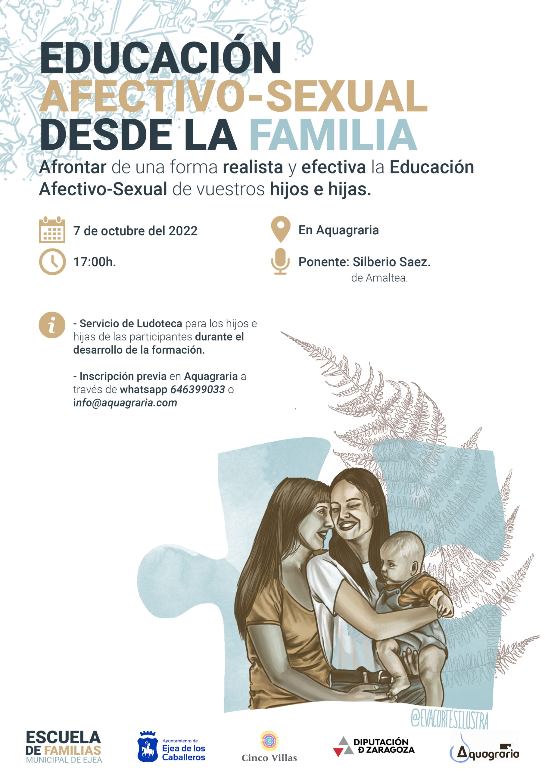 Charla Educación afectivo-sexual desde la familia - Ayuntamiento de Ejea de  los Caballeros