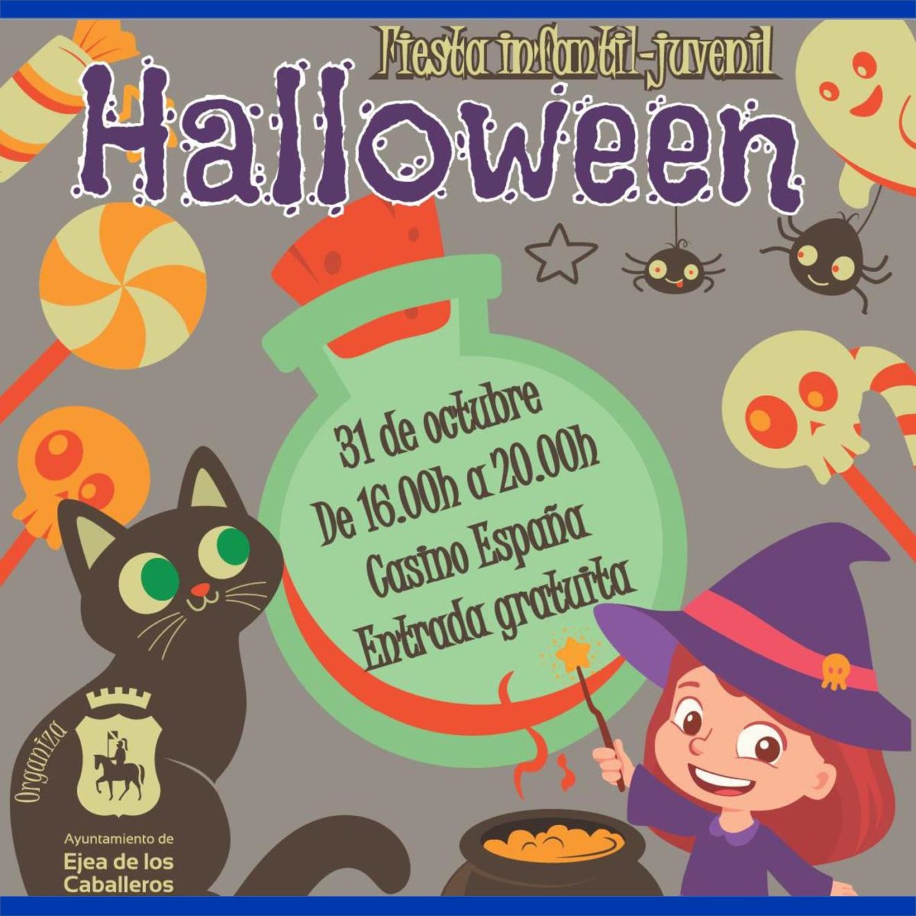 Fiesta de Halloween para los más jóvenes de Ejea y sus Pueblos
