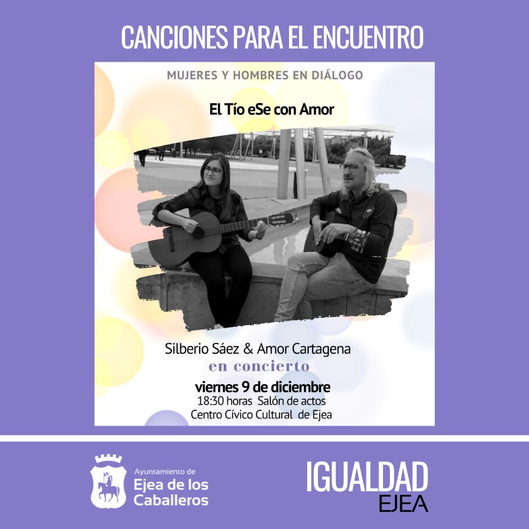 En este momento estás viendo Concierto del dúo musical «El tío eSe con Amor» compuesto por Silberio Sáez y Amor Cartagena