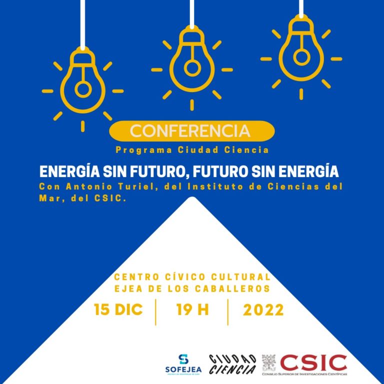 Lee más sobre el artículo Antonio Turiel, investigador del CSIC, presenta en Ejea de los Caballeros “Energía sin Futuro, Futuro sin Energía”