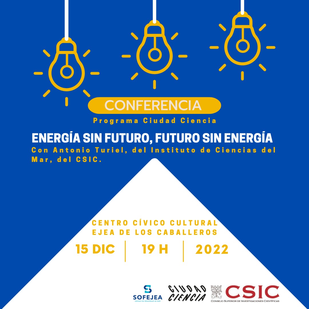 En este momento estás viendo Antonio Turiel, investigador del CSIC, presenta en Ejea de los Caballeros “Energía sin Futuro, Futuro sin Energía”