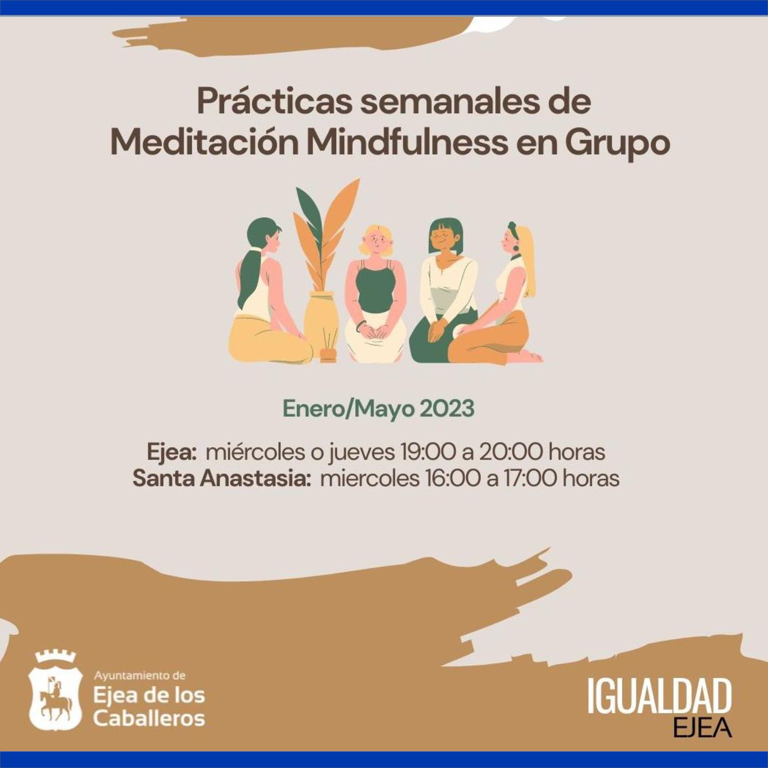 En este momento estás viendo Comienzan en Ejea y sus Pueblos las prácticas de meditación Mindfulness en grupo