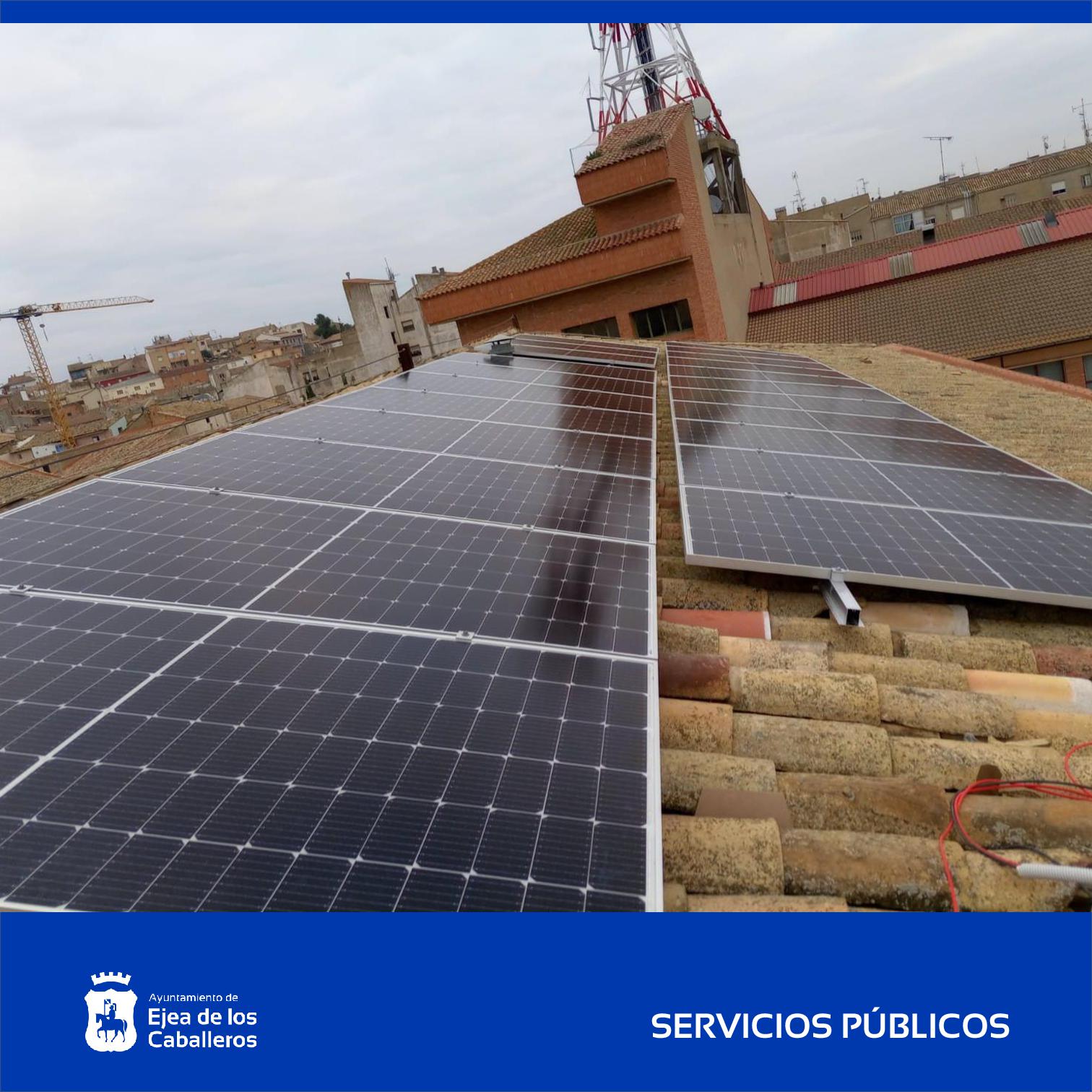 En este momento estás viendo Instalaciones solares fotovoltaicas para autoconsumo en edificios públicos de Ejea de los Caballeros