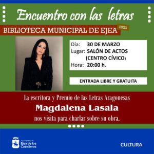 Lee más sobre el artículo Encuentro con Magdalena Lasala, Premio de las Letras Aragonesas 2014
