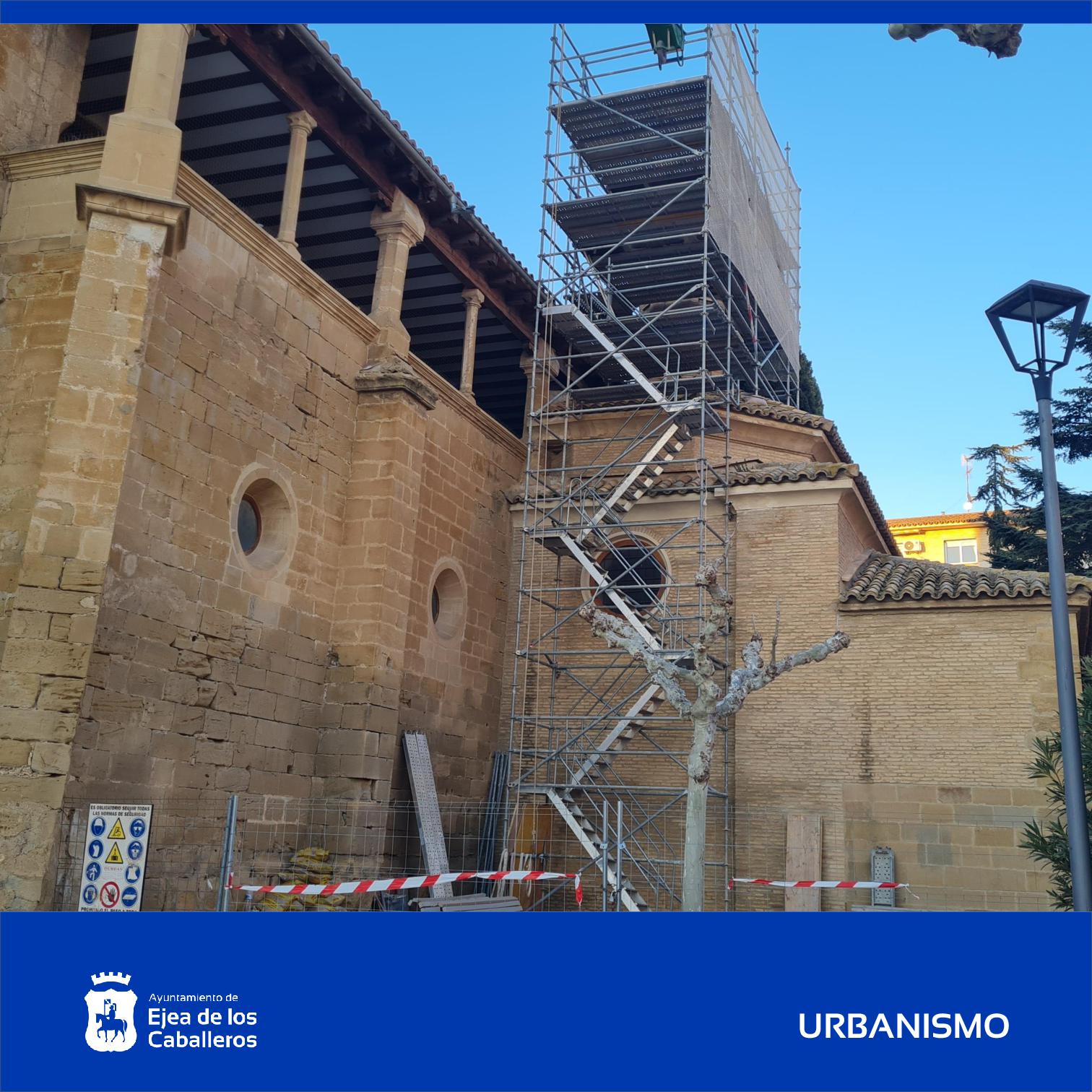En este momento estás viendo Iniciadas las obras de restauración del Chapitel de la Iglesia de El Salvador y del sistema antipalomas