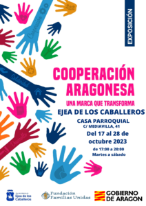 Lee más sobre el artículo La exposición interactiva “Cooperación Aragonesa: una marca que transforma” visita Ejea de la mano de la fundación Familias Unidas y el Gobierno de Aragón