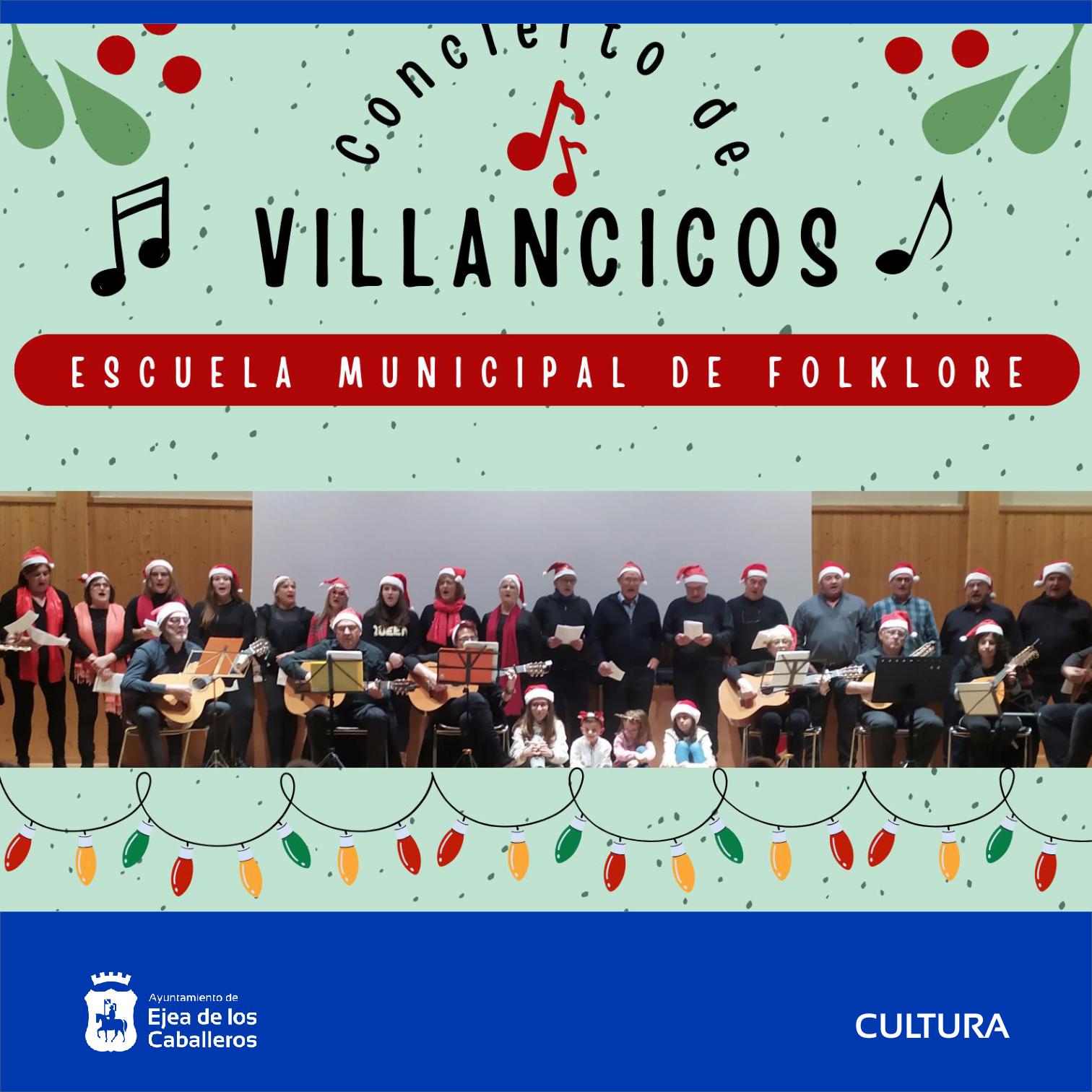 En este momento estás viendo Doble concierto de villancicos de la Escuela Municipal de Folklore en la Residencia Elvira Otal y en la Iglesia del Salvador