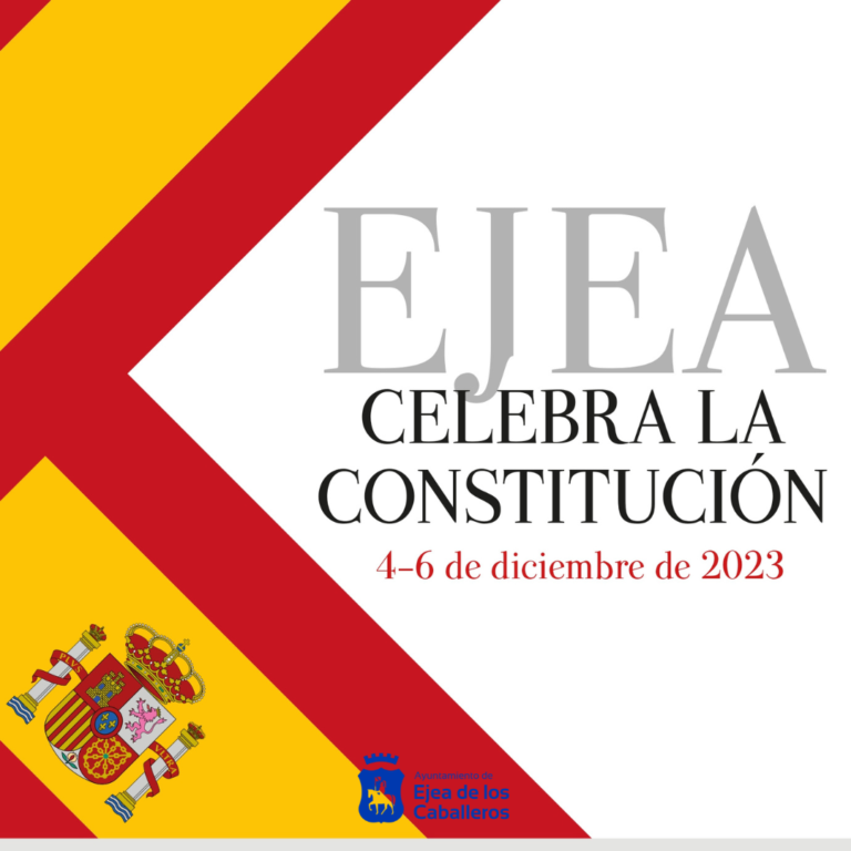Lee más sobre el artículo “Ejea celebra la Constitución”: Actos para conmemorar la Carta Magna y reflexionar sobre sus valores