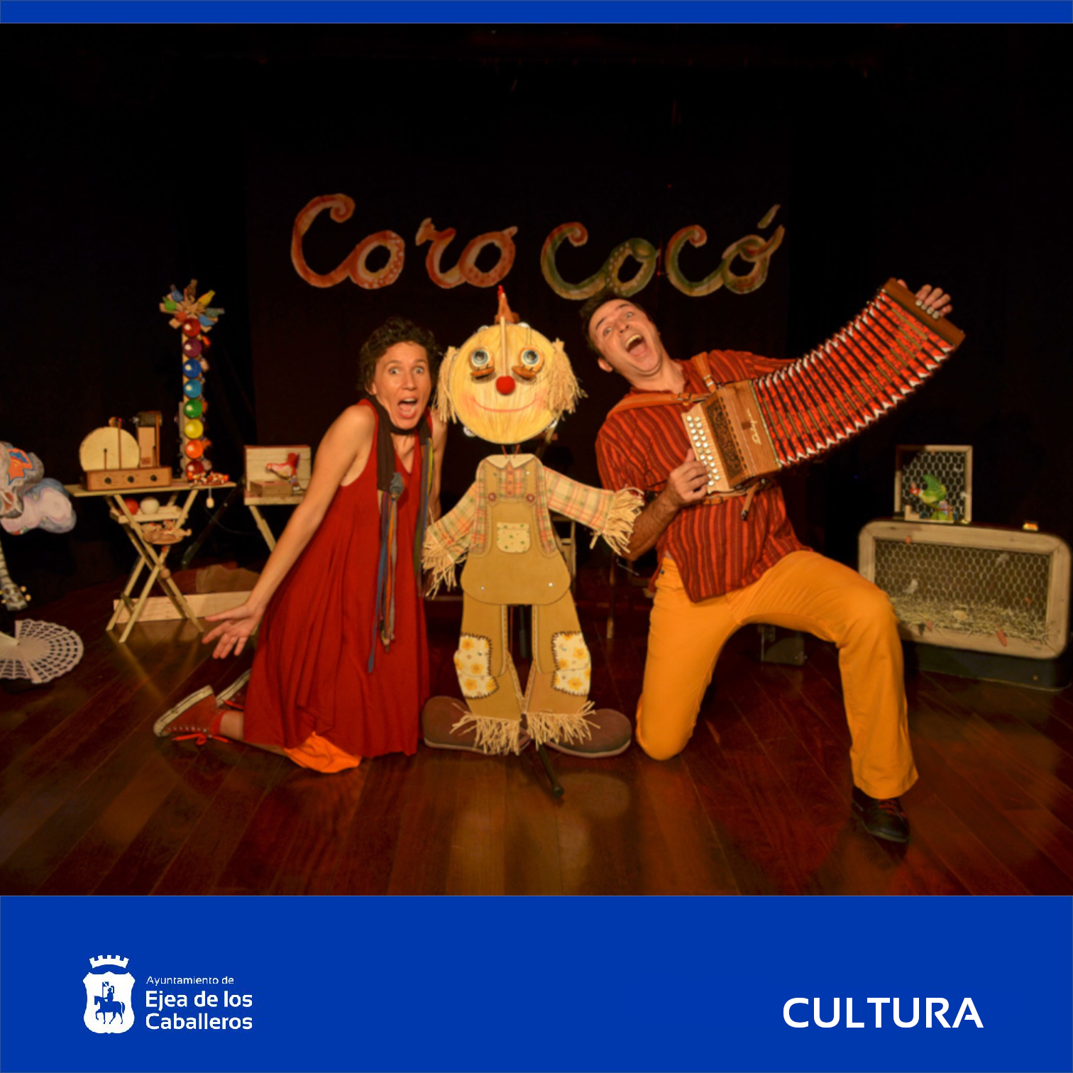En este momento estás viendo La compañía PAI propone con su espectáculo “Coro Cocó” un recital rítmico para adentrarse en el mundo del folclore infantil