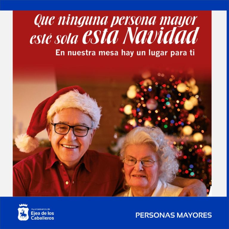 Lee más sobre el artículo El Ayuntamiento de Ejea pone en marcha la campaña “Que ninguna persona mayor, esté sola esta Navidad”