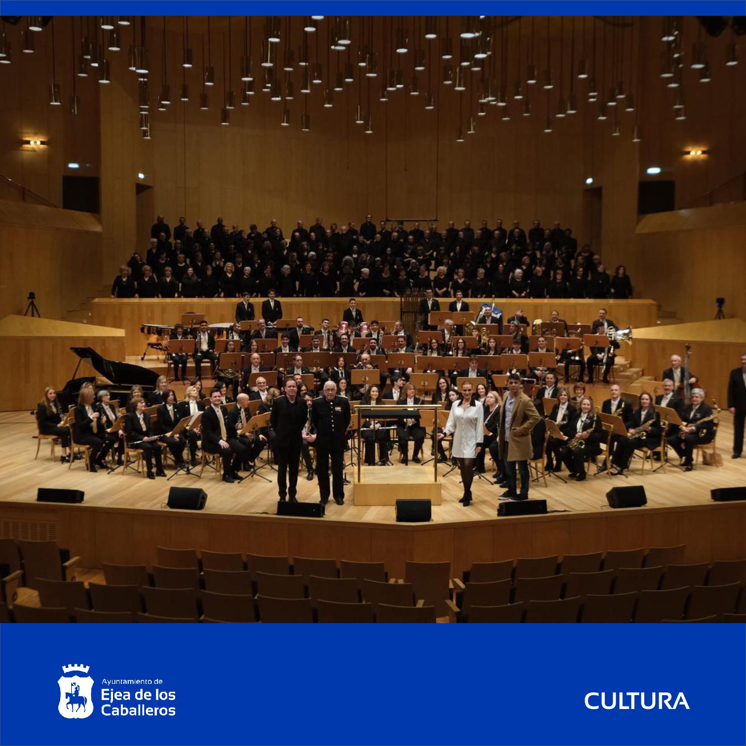 En este momento estás viendo La Banda Municipal de Ejea cosecha grandes éxitos en los conciertos ofrecidos en Ejea y Zaragoza