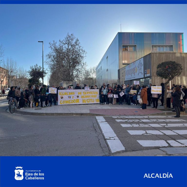 Lee más sobre el artículo El Ayuntamiento de Ejea apoya a la comunidad educativa del colegio Cervantes en su petición de reconversión del comedor escolar